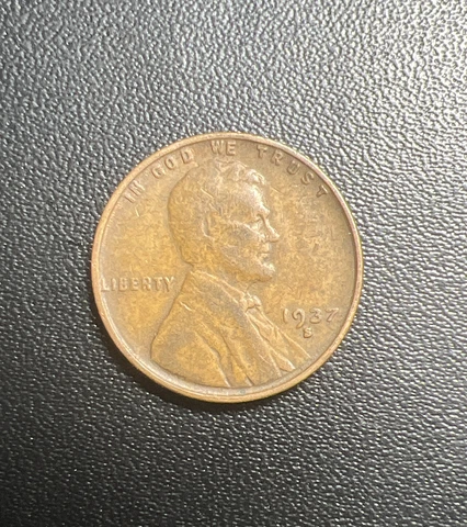 1937 S - LINCOLN WHEAT PENNY - G/VG Cover