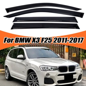 For BMW X3 F25 2011-2017 Window Visor Rain Guard Vent Deflector Premuim Style - Picture 1 of 9