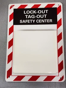 Brand New Acrylic Lock-Out Tag-Out Safety Center 7" x 9.75" - Picture 1 of 2