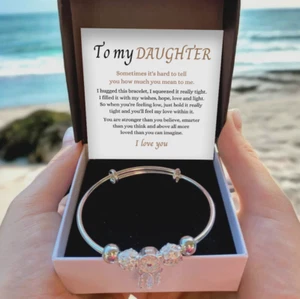 to Daughter bracelet for Birthday Christmas Graduation Meaningful Gift From Dad - Picture 1 of 6