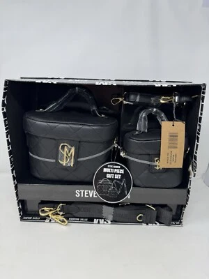 Steve Madden Multi CAJA ACOLCHADA + Micro Bolsa Acolchada Juego de Regalo de 2 Piezas Negro Nuevo en Caja Foto 1 de 4