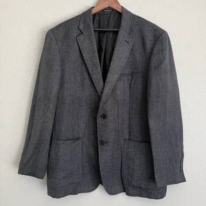John Varvatos Star USA Herren Einnadel Blazer unstrukturiert Größe 44 R Grau - Bild 1 von 9