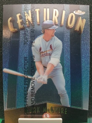 1998 Finest Centurion 169/500 Mark McGwire #C8 Rare Protective Film Intact - Image 1 of 4