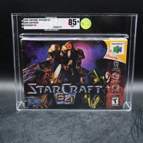 VGA 85+ Starcraft 64 Nintendo N64 Blizzard New Factory Sealed CIB PSA WATA CGC