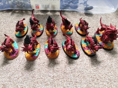 Warhammer 40k, Age Of Sigmar, Daemons Of Chaos, Flesh Hounds Of Khorne + Karanak - Image 1 of 3