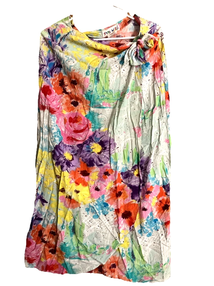 DE COLECCIÓN IMPRESIONANTE RARO JAMS WORLD AÑOS 90 Aloha HAWAII FLORAL M GAZEBO Falda Envolvente PLAYA Foto 1 de 4