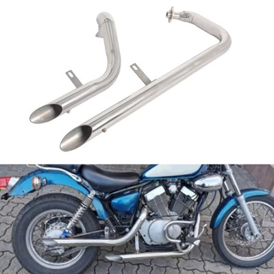Exhaust Pipe Silencer System for Yamaha V Star Virago 250 XV250 XV125 1998-2023 - Image 1 of 4