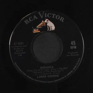 LORNE GREENE: ringo / bonanza RCA Victor 7" Single 45 RPM - Picture 1 of 2