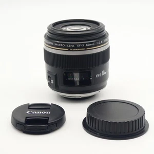 MINT Canon EF-S 60mm f/2.8 AF USM Prime Macro Telephoto Lens #223 - Picture 1 of 8