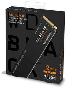 WD_BLACK SN850X 2TB NVMe Gen4 SSD- Up to 7,300 MB/s (WDS200T2X0E) *Sealed* - Afbeelding 1 van 3