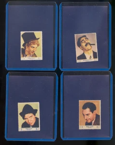 Juego de estampillas de la película de los hermanos Marx de 1932 Groucho, Harpo Chico Zeppo leyendas de comedia - Imagen 1 de 6
