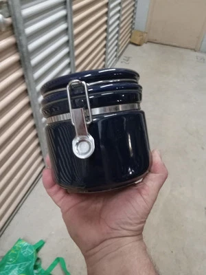 Dansk 36 Ounce Blue Locking Cannister - Image 1 of 4