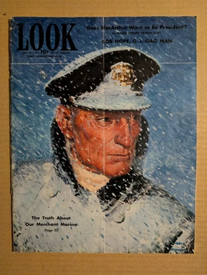 LOOK magazine December 14 1943 MARINE-MacArthur-MOVIE ADS-Song Bernadette-WAR - Image 1 of 4