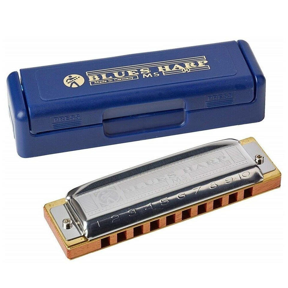 Hohner Blues Harp Diatonic Harmonica 10 holes 20 reeds Wooden Comb - Key of F - Image 1 of 1