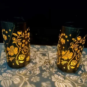 2 Pack Solar Lanterns Garden Hanging Solar Lantern Outdoor Waterproof, Solar ... - Picture 1 of 2