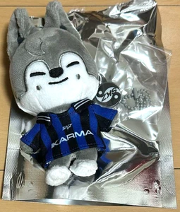 Stray Kids SKZOO KARMA Wolf Chan Bang Chan Plush Doll Keychain Official KPOP New - Picture 1 of 8