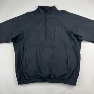 DryJoys FootJoy Mens Large Black 1/2 Zip Pullover Tour Collection Windshirt - Picture 1 of 10