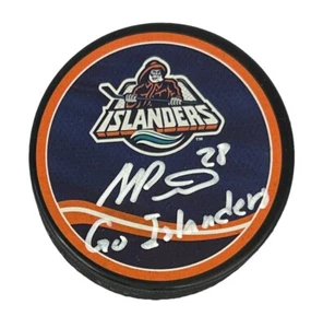 Alexander Romanov signed inscribed puck NHL New York Islanders JSA COA - Picture 1 of 3