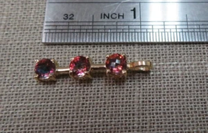 14K Solid Yellow Gold Mystic Orange Topaz Charm Pendant - 2.3 Grams - Picture 1 of 7