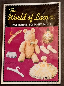 THE WORLD OF LACE P/L PATTERNS TO KNIT BOOK - No. 1 - 14 Projects - LOOK! - Picture 1 of 1