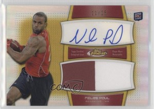 2011 Topps Finest Jumbo Relics Gold Refractor /25 Niles Paul Rookie Auto RC