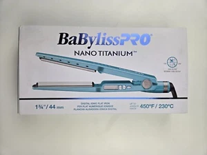 BabylissPRO Nano Titanium Ionic Hair Straightener, Professional Flat Iron 1 3/4" - Picture 1 of 5