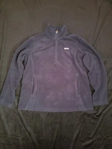 Pullover para mujer Patagonia extra grande azul polar 1/4 cremallera usado en excelente estado. R11 - Imagen 1 de 8