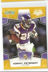 2008 Score Super Bowl GOLD Minnesota Vikings Adrian Peterson #172 - Bild 1 von 1
