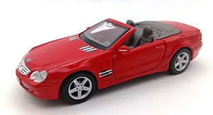 Mercedes-Benz SL-Klasse rot Maßstab 1:38 Die-Cast Cabrio Miniaturauto - Bild 1 von 19