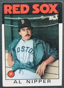 Boston Red Sox Star Al Nipper Autographed / signed 1986 Topps Baseball card ---- - Picture 1 of 1