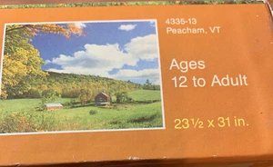 1990 MB Puzzles/Toys-R-Us 1500 Teile Puzzle Peacham Vermont Neu/Versiegelt - Bild 1 von 4