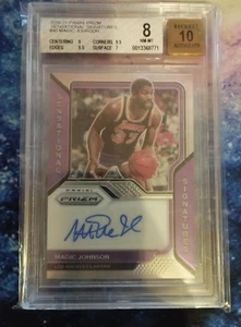Magic Johnson - 2020 Prizm AUTOGRAPH AUTO Sensational Signatures BGS 8 AUTO 10 - Picture 1 of 3