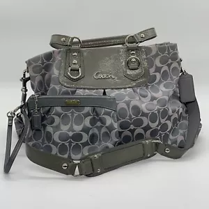 Coach Ashley Sig Satin Large Satchel Handtasche Geldbeutel Nr. A1375-F18450 mit Armband - Bild 1 von 12