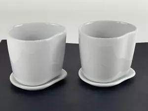 2er Set Starbucks Organic by Aida 8 Unzen Kaffee Tee Tasse Becher mit Untersetzer Deckel - Bild 1 von 7