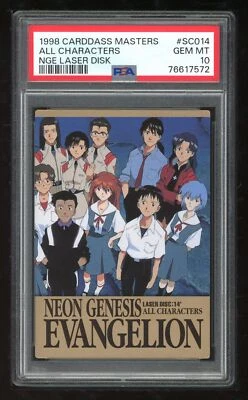 Evangelion Carddass LD 1998 SC014 All Characters Promo Japanese PSA 10 76617572 - Image 1 of 2