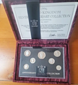 Rare 925 Silver Coins Royal Mint Silver coin collection 1996 25th Anniversary - Picture 1 of 9