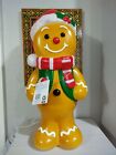 24" 2' Gingerbread Man Blow Mold Santa Christmas NWT