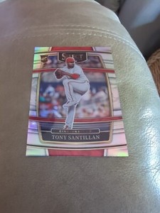 2022 Panini Select Tony Santillan #4 Rookie RC Silver Prizm Cincinnati Reds 🚨