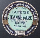 Etiquette fromage CAMEMBERT du Cher Laiterie JEANNE D ARC  SLPS cheese label 7