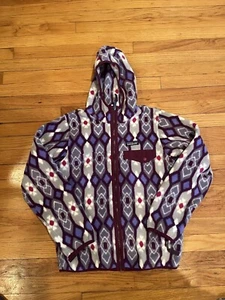 Patagonia Womens S Snap T FZ Hooded Jacket Pine Patch Lupine Purple Burgundy - Bild 1 von 3
