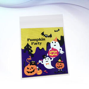 100 Pcs Halloween  Small Gift Holder Self Adhesive Candy Bag
