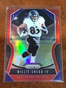 WILLIE SNEAD IV 2019 Panini Prizm Retail Red Prizm SSP #68 RAVENS - Picture 1 of 2