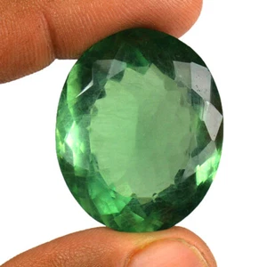 79.95 Ct Excellent Natural Green Fluorite Oval Cut Shape Loose Gemstone - Picture 1 of 5