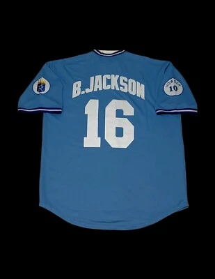 Bo Jackson Kansas City Royals Jersey 1987 Retro Throwback Stitched New SALE! - Image 1 of 4