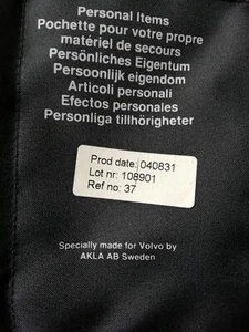 Volvo Car First Aid Kit, genuine VOLVO Part, for VOLVO V40 V60 XC60 XC90 S60 - Picture 1 of 13