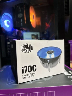 Cooler Master I70C Support Socket  Intel LGA 115X 120mm CPU Fan with Heatsink - Image 1 of 2
