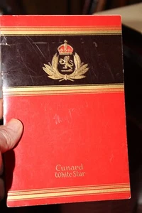 Lista de pasajeros 1947 QE2 de Duke Windsor Secretary con foto e invitación a cenar - Imagen 1 de 7