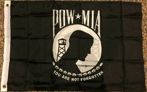 POW MIA 3x5ft FLAG NEW weather resistant us sold polyester superior quality - Picture 1 of 4