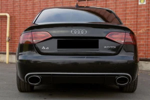 Rear Bumper Diffuser with Exhaust Tips RS4 Style and look For Audi A4 B8 07-11 - Picture 1 of 8