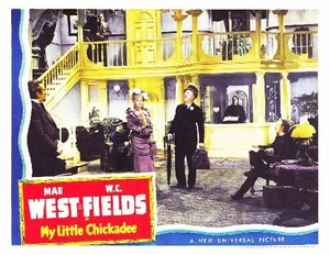 WC FIELDs And MAE WEST In HOTEL LOBBY In MY LITTLE CHICKADEE 11x14 LC Print 1940 - Bild 1 von 1